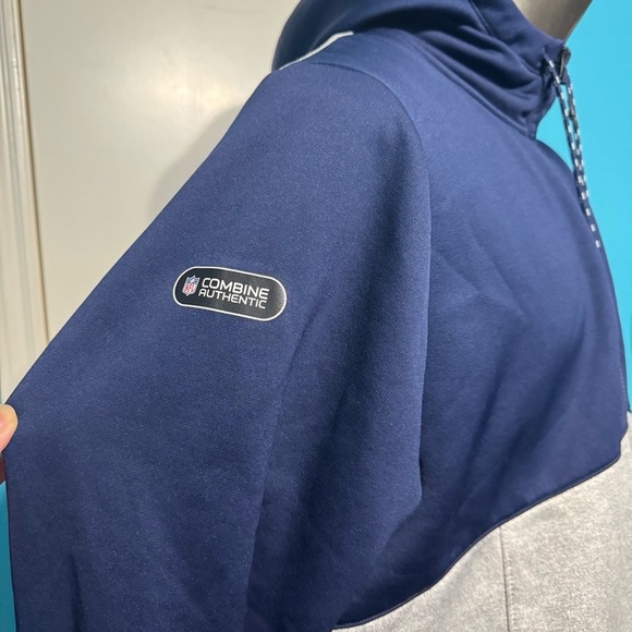 UNDER ARMOUR NFL Combine Authentic New England Patriots Navy full zip hoodie XL - Picture 8 of 13